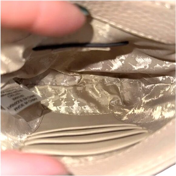 Karl Lagerfeld Paris Agyness Leather Turnlock Crossbody Bag - NWOT - Picture 12 of 17